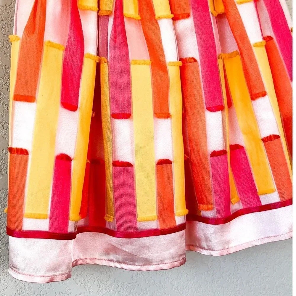 Moschino Kid Girls Vibrant Party Dress Size 5